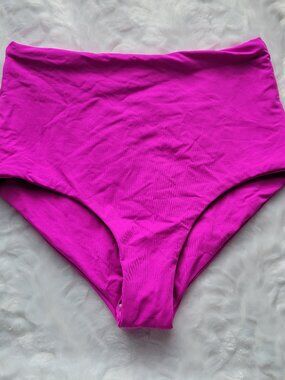 L*Space Pink Bikini Bottom Women's XS Full Bottom Swimwear by Revolve NWOT
